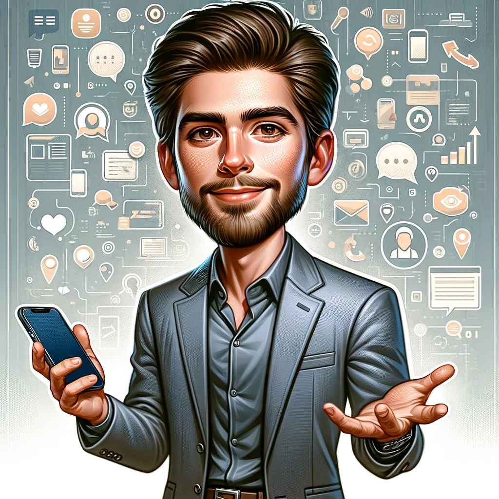 CEO Co Founder Caricature Profile Picture